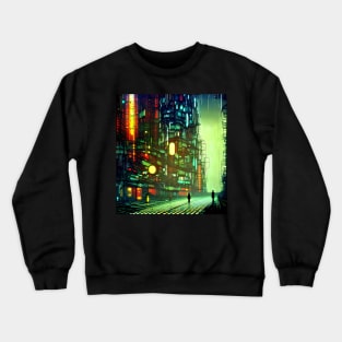 Abstract Cityscape Crewneck Sweatshirt